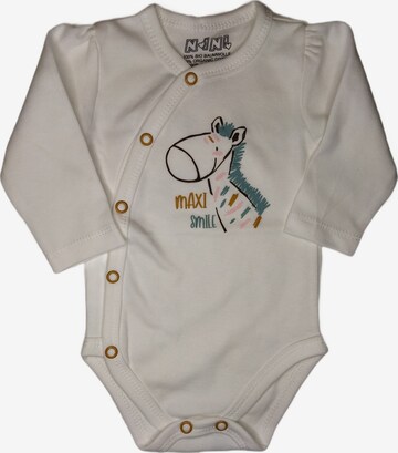 NINI Rompertje/body in Beige: voorkant