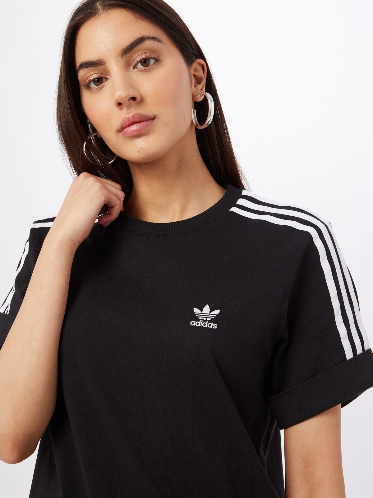 ADIDAS ORIGINALS Kleid in schwarz / weiß | ABOUT YOU