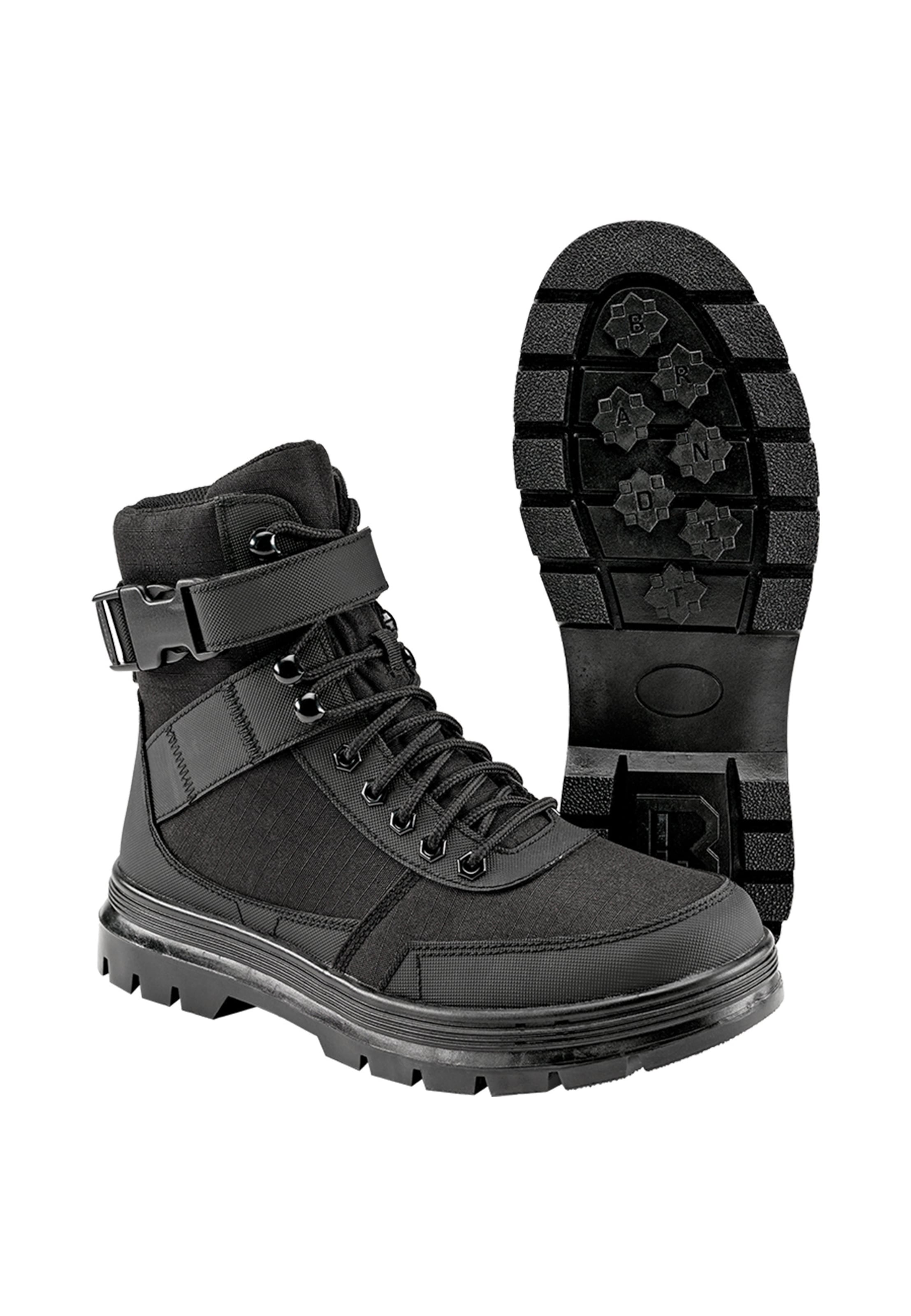 Brandit Schnürstiefelette in Schwarz