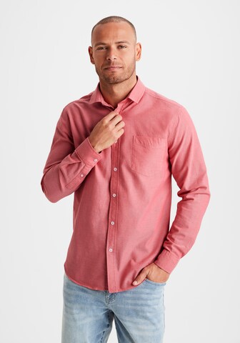H.I.S Regular fit Button Up Shirt 'EM LBG' in Pink: front