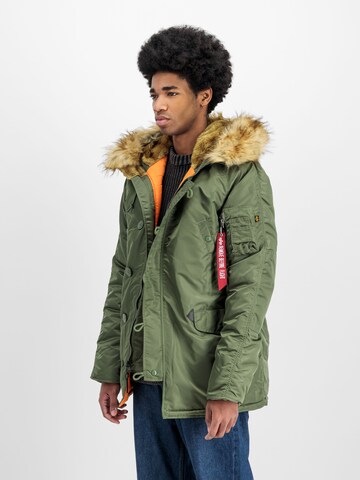 ALPHA INDUSTRIES Winter Jacket 'N3B VF 59' in Green