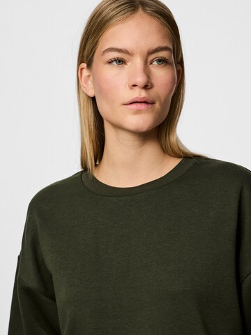 Sweat-shirt 'Chilli' PIECES en vert