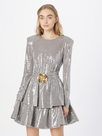 Elisabetta Franchi Sukienka w kolorze srebrny: przód