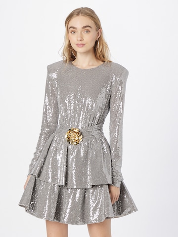 Elisabetta Franchi Kleid in Silber: predná strana