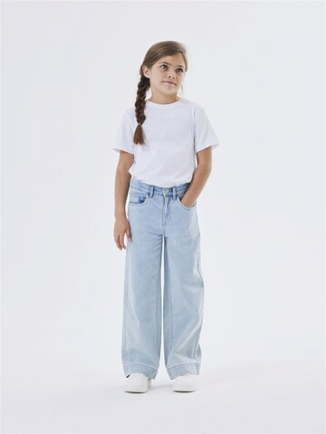 Wide leg Jeans 'Rose' de la NAME IT pe albastru