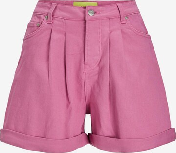 JJXX Loosefit Bandplooi jeans 'ALEXA' in Roze: voorkant