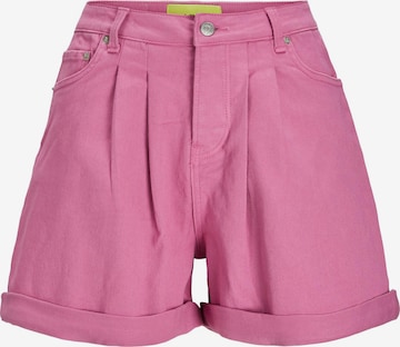 JJXX Loosefit Bandplooi jeans 'ALEXA' in Roze: voorkant