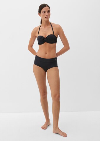 juoda s.Oliver Bandeau Bikinio viršutinė dalis 'Spain'