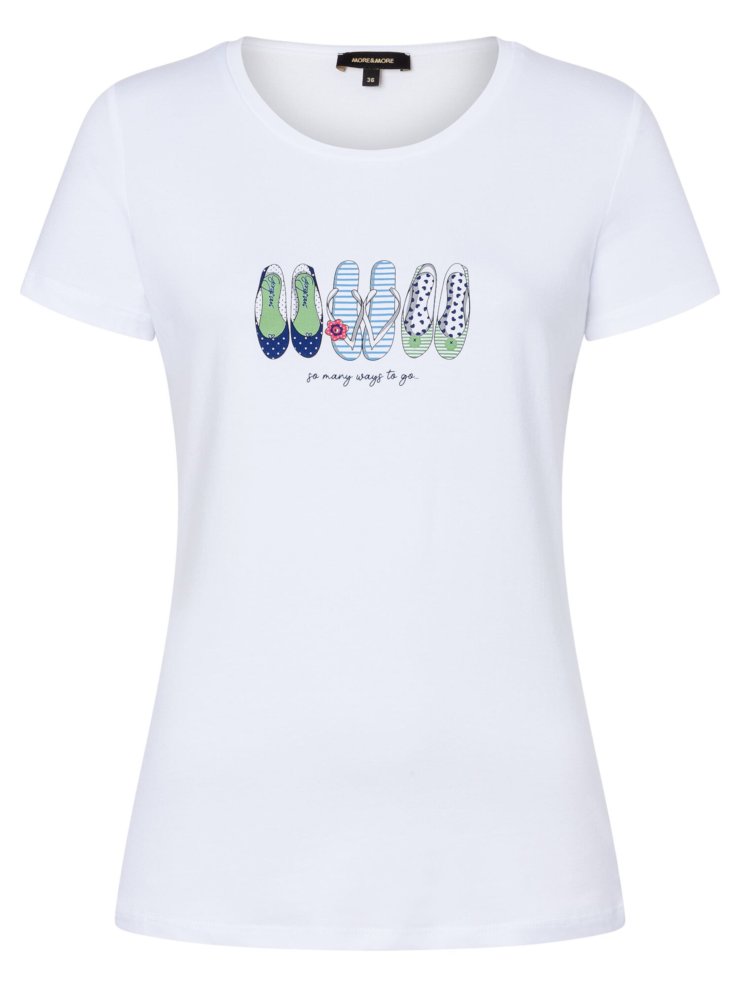 Tricou de la MORE & MORE pe alb: față