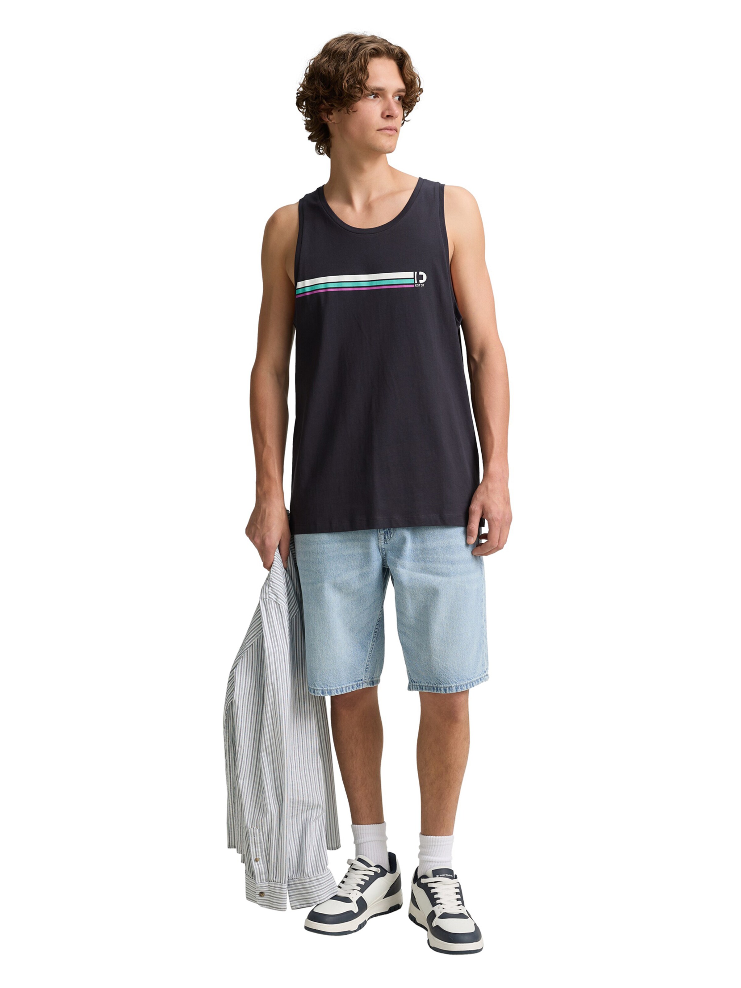 TOM TAILOR DENIM Shirt in Grijs