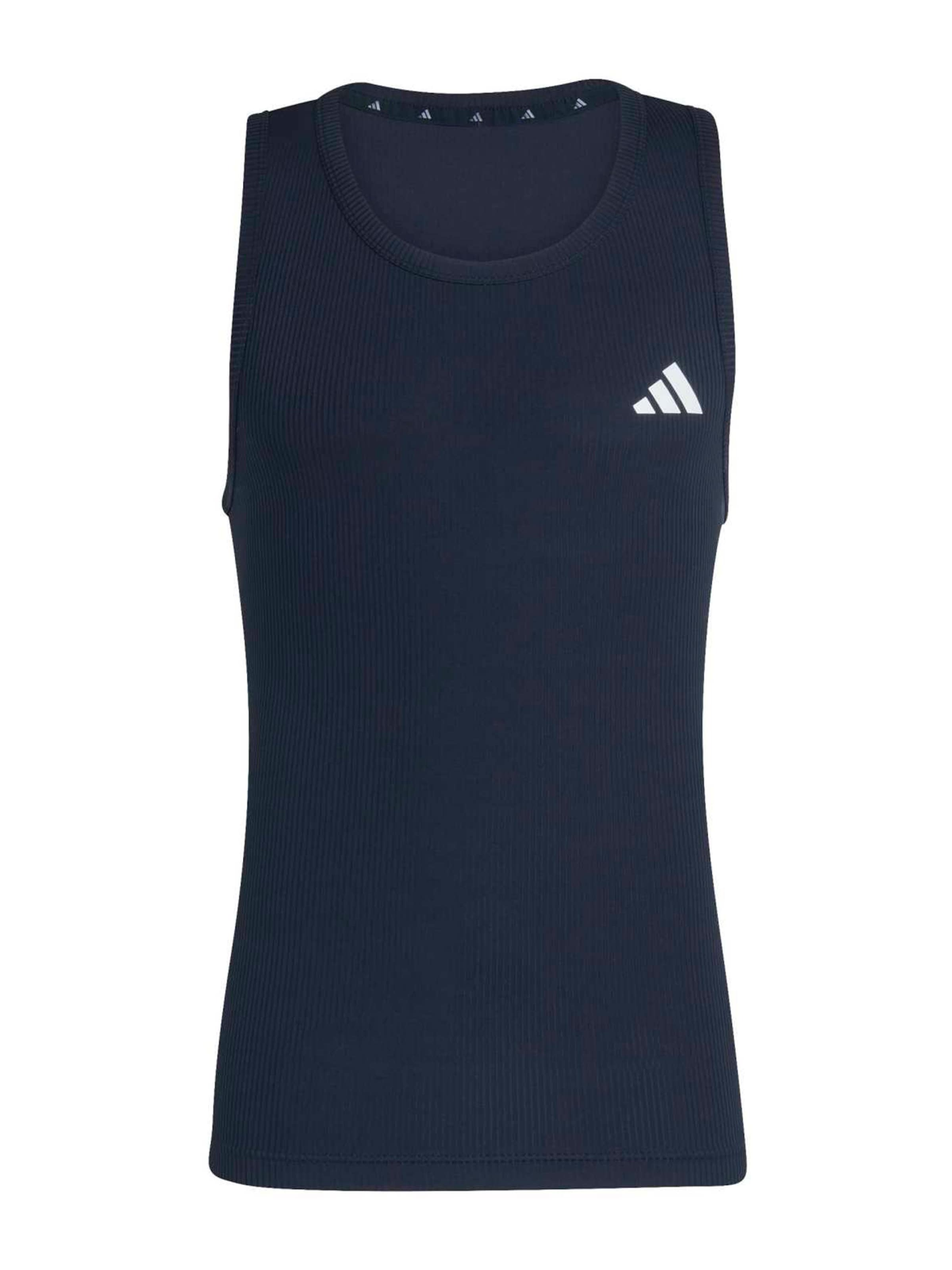 ADIDAS PERFORMANCE Λειτουργικό μπλουζάκι 'Power Ess' σε μπλε μαρέν / λευκό, Άποψη προϊόντος