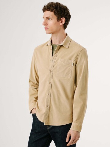 Regular fit Camicia 'Clayton' di Pepe Jeans in beige