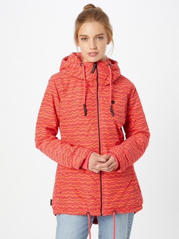 Alife and Kickin Winter Jacket 'Lilou' in Orange: front