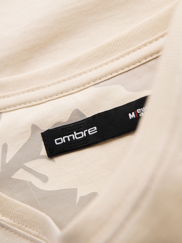 Ombre Shirt in Beige