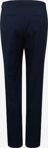 BURTON MENSWEAR LONDON Regular Pleated Pants 'Grindl' in Blue