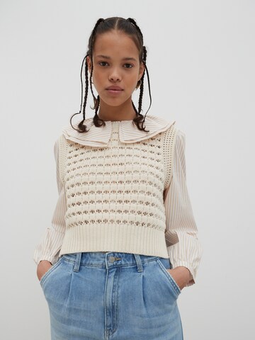 Pull-over 'Mailina' EDITED en beige : devant