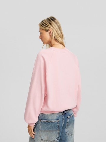Bershka Sweatshirt i rosa