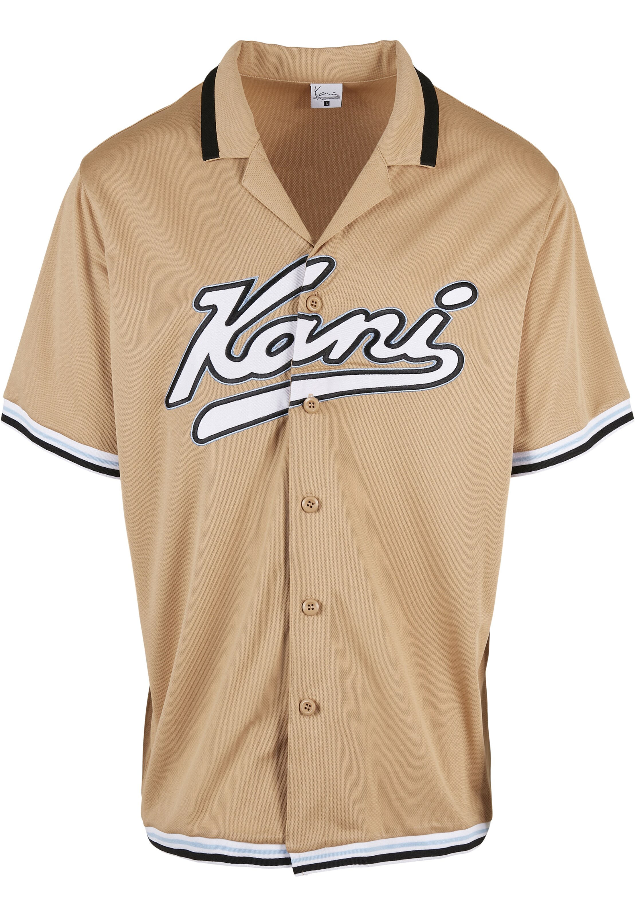 Coupe regular Chemise Karl Kani en beige : devant