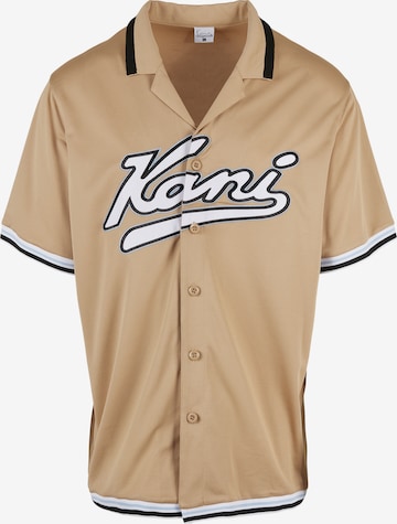 Regular fit Camicia di Karl Kani in beige: frontale