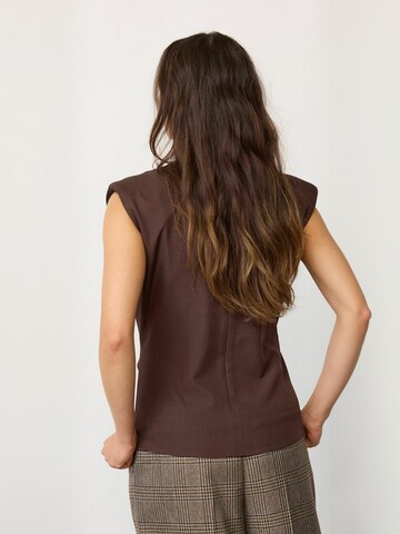 co'couture Top ' LunaCC ' – hnědá