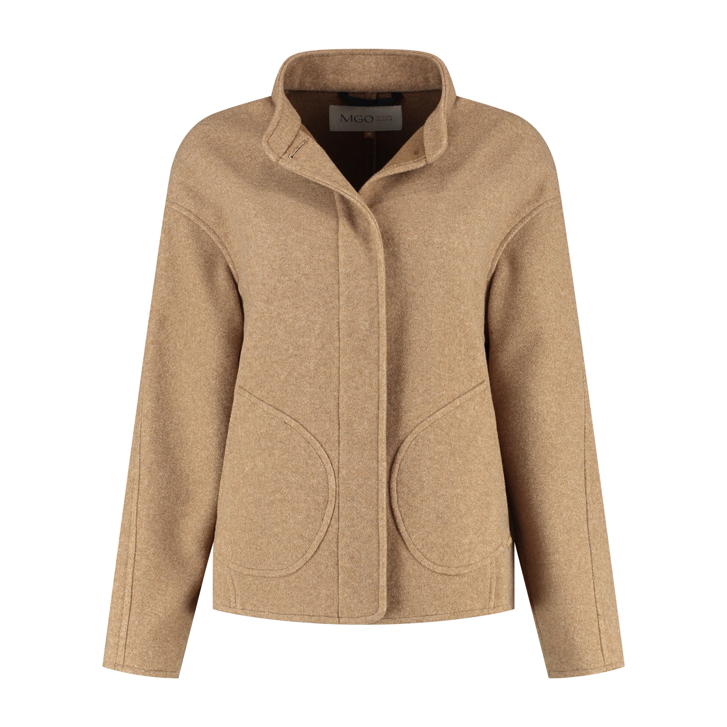 MGO Jacke 'Camilla' in Braun: Vorderseite