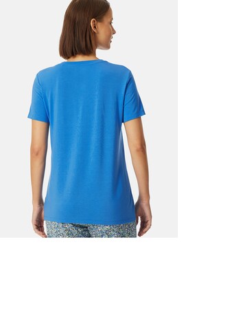 SCHIESSER Pajama shirt ' Mix & Relax ' in Blue