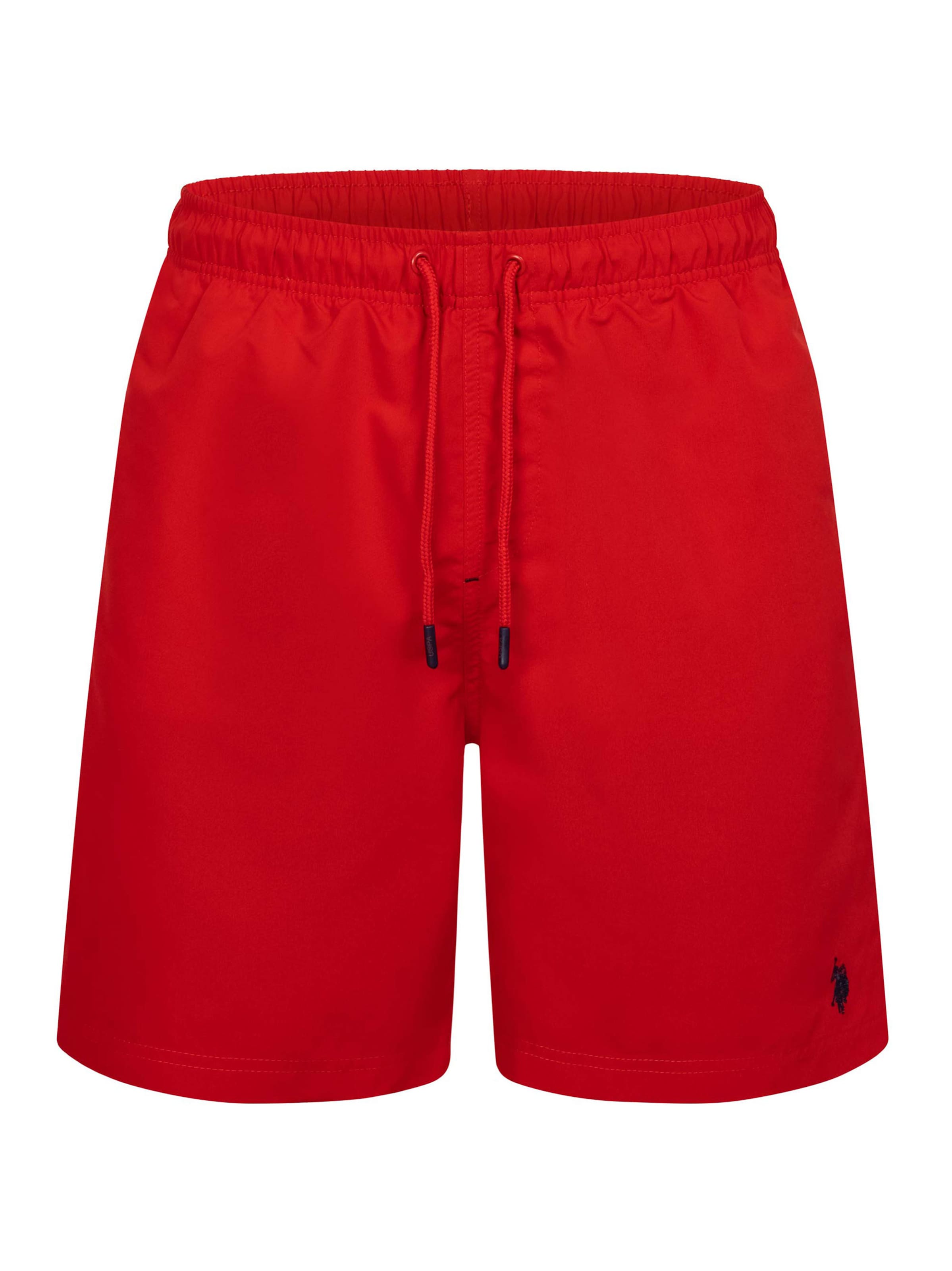 U.S. POLO ASSN. Regular Badeshorts in Rot: Vorderseite