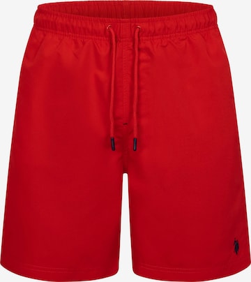 Shorts de bain U.S. POLO ASSN. en rouge : devant