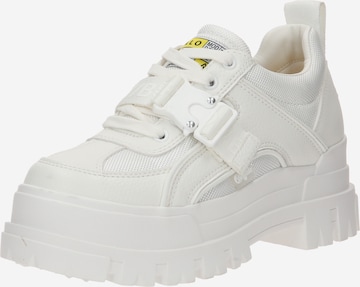 Pantofi cu șireturi de la BUFFALO pe alb: față