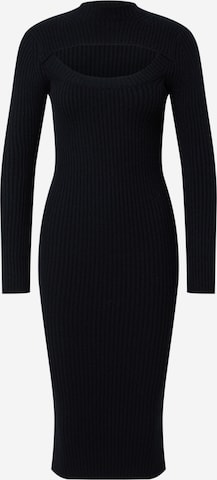 EDITED Knitted dress 'Halima' in Black: front