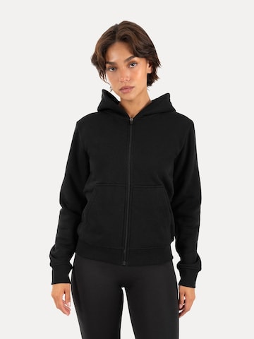Veste de survêtement ' Saria ' Smilodox en noir : devant