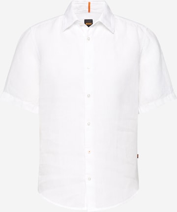 Coupe regular Chemise 'Rash' BOSS en blanc : devant