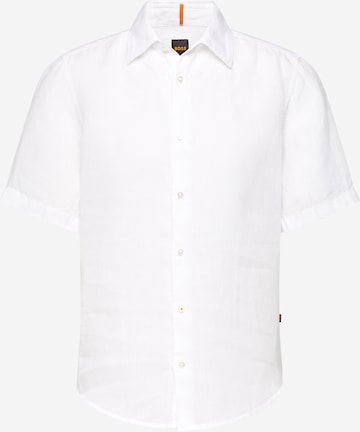BOSS Orange Regular Fit Skjorte 'Rash' i hvid: forside