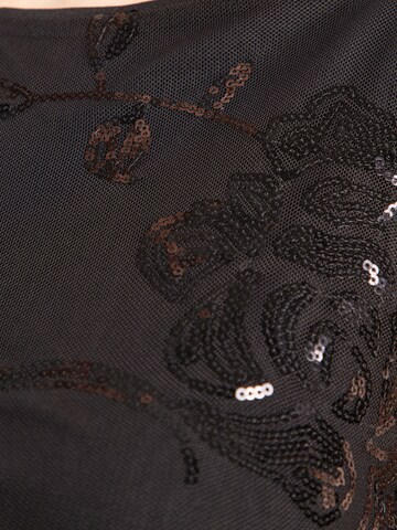 Gina Tricot Топ 'Floral' в Черный