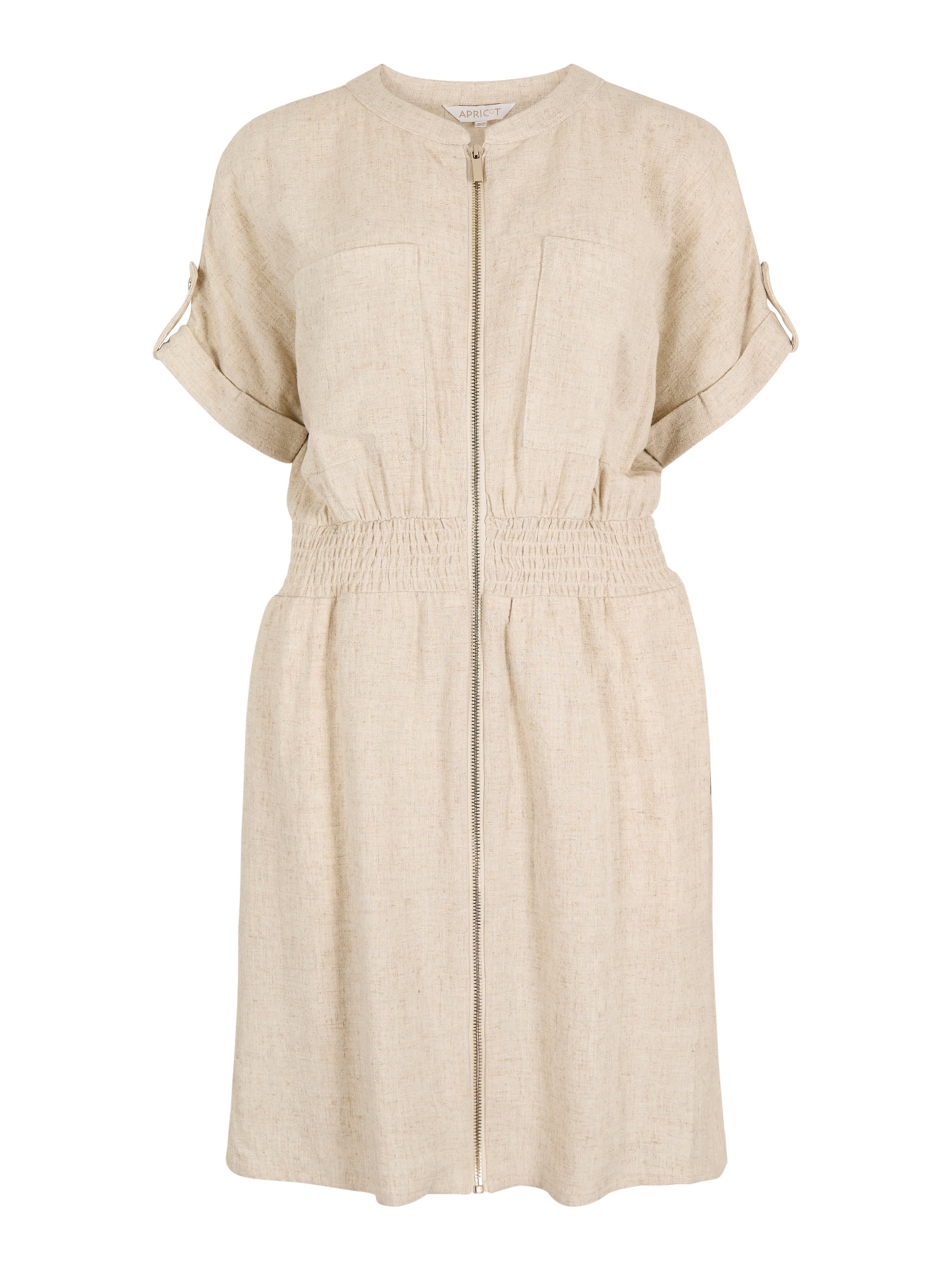 Apricot Dress in Beige: front