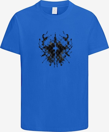 HUSKSWARE Shirt 'Grafik' in Blau: Vorderseite