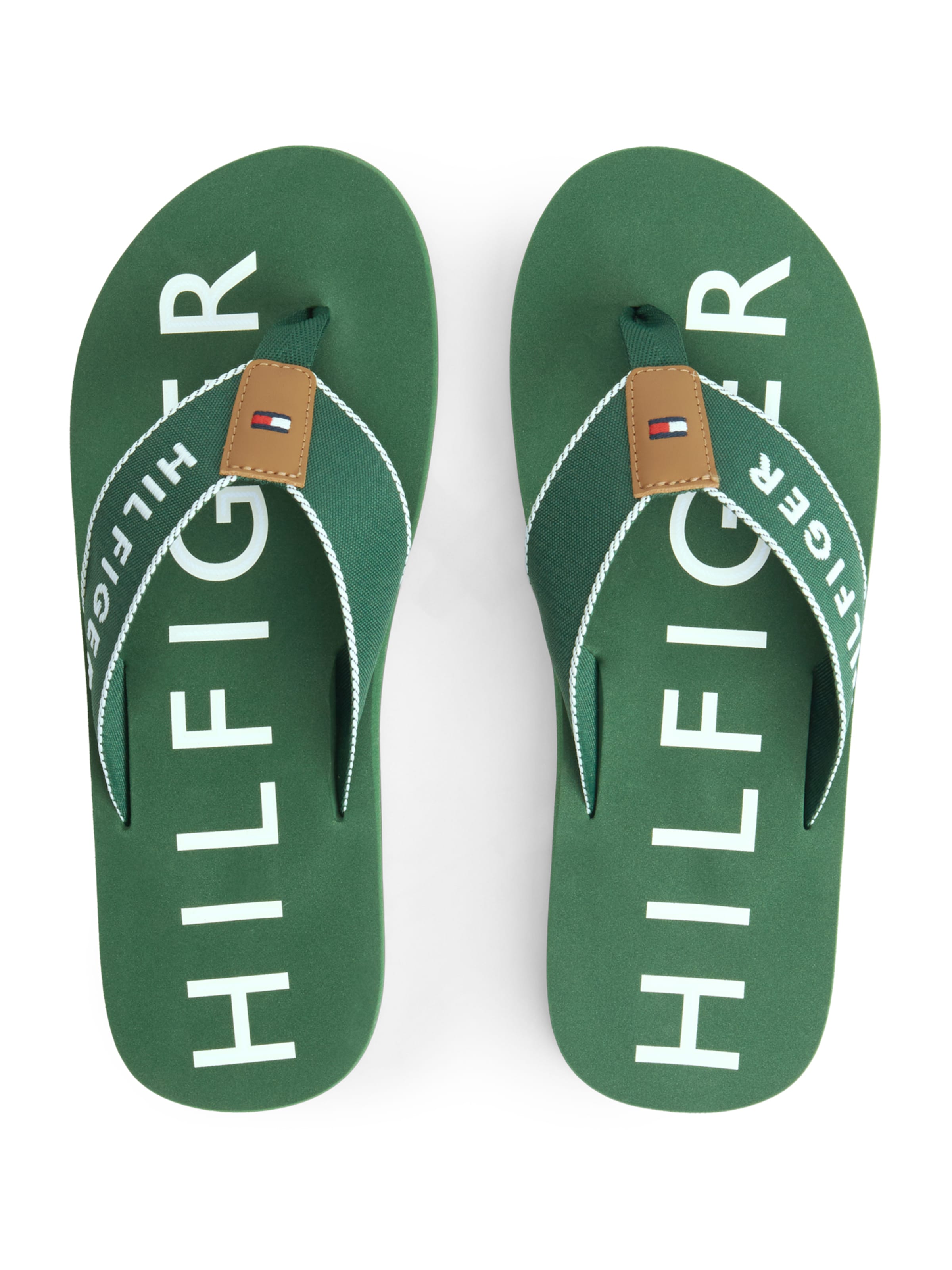 TOMMY HILFIGER Ujjelválasztó-pántos szandál - zöld