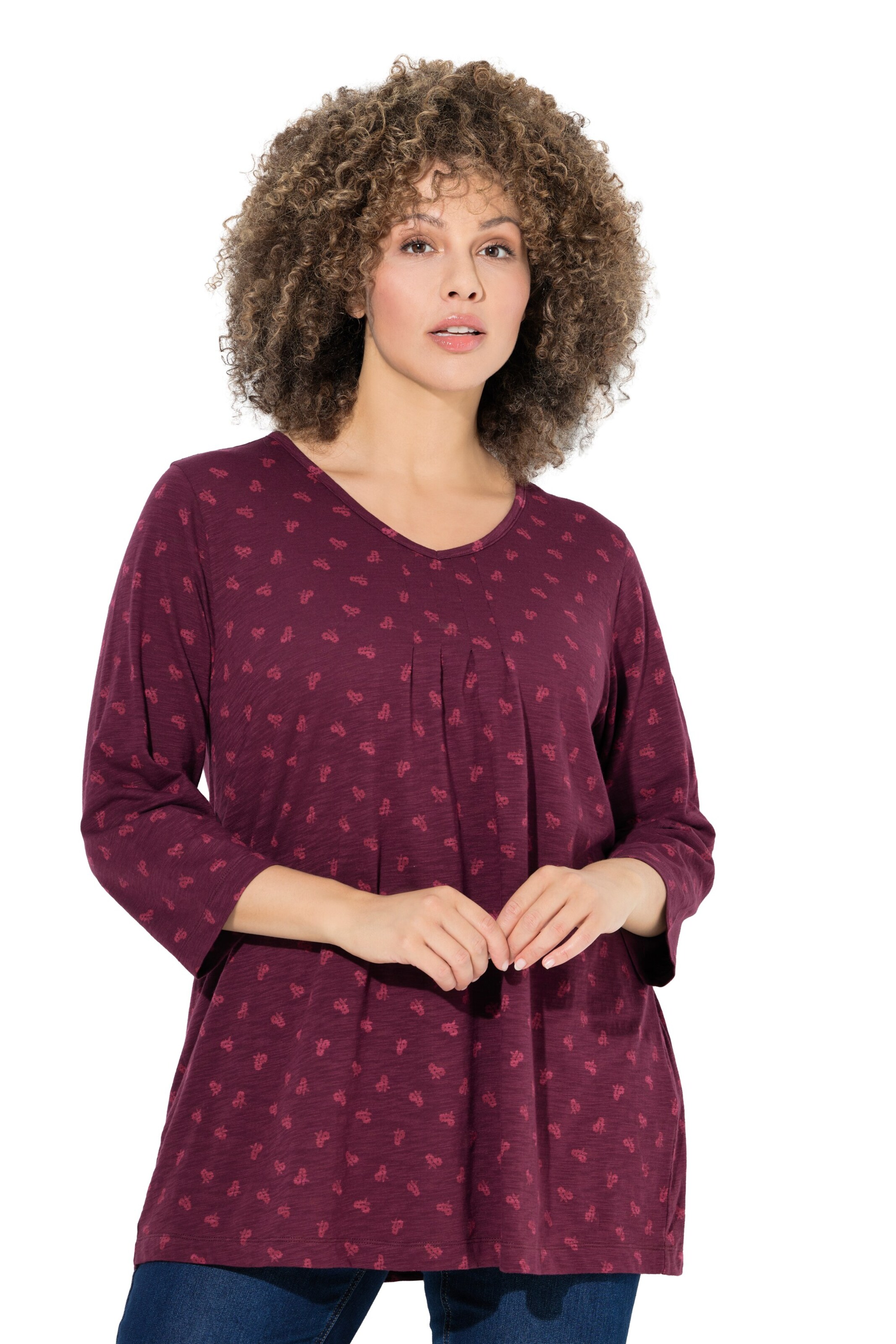 Ulla Popken Shirt in Rot: Vorderseite