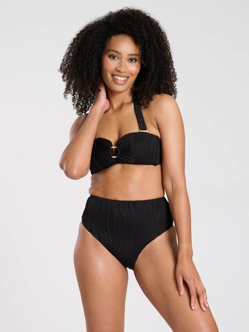 Bandeau Bikini South Beach en noir : devant