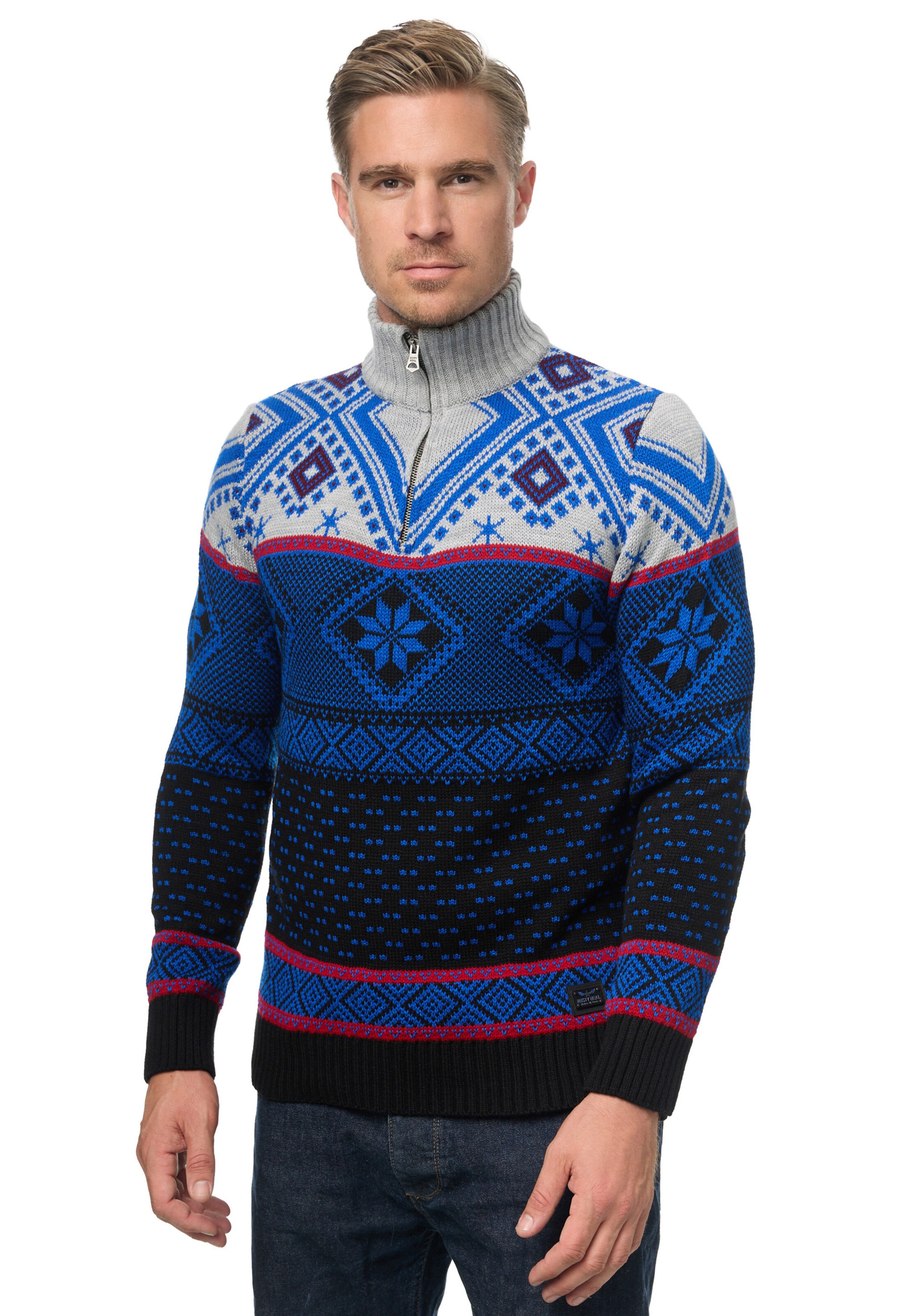Rusty Neal Sweater in Blue: front