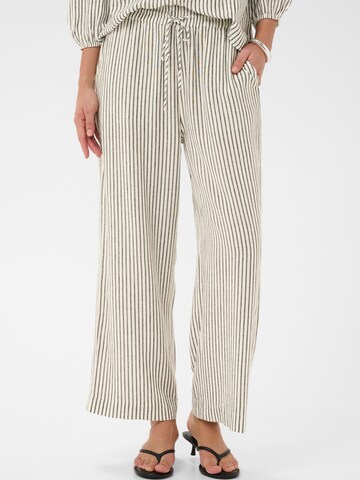 Kaffe Wide Leg Hose 'KAMilia' in Schwarz: Vorderseite