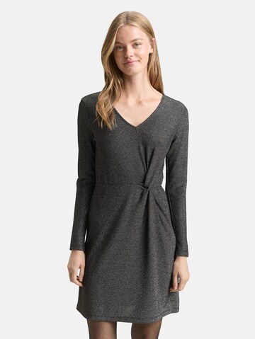 TOM TAILOR DENIM Jurk in Zwart: voorkant