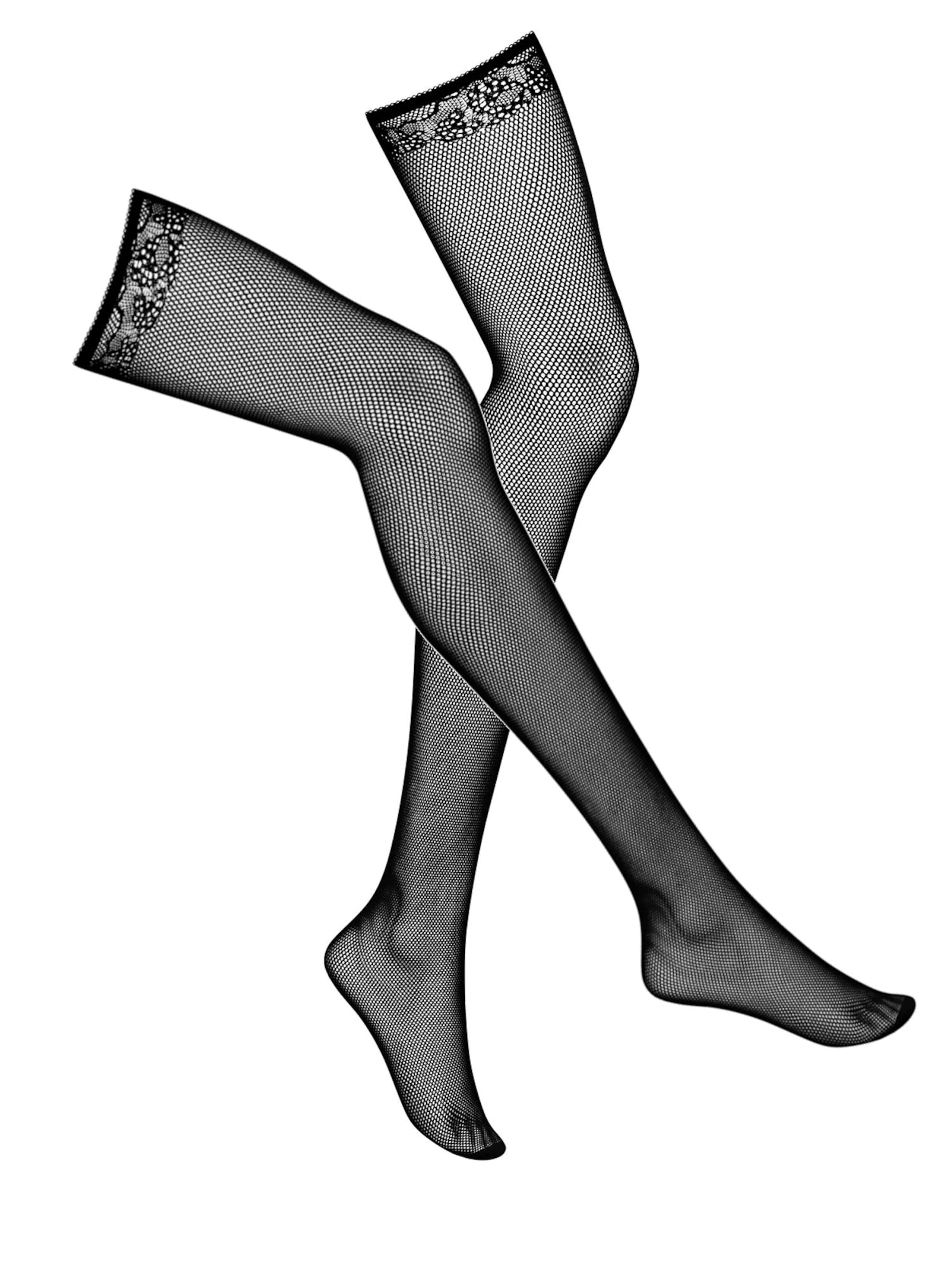 Obsessive Hold-up stockings 'Lustella' in Black: front