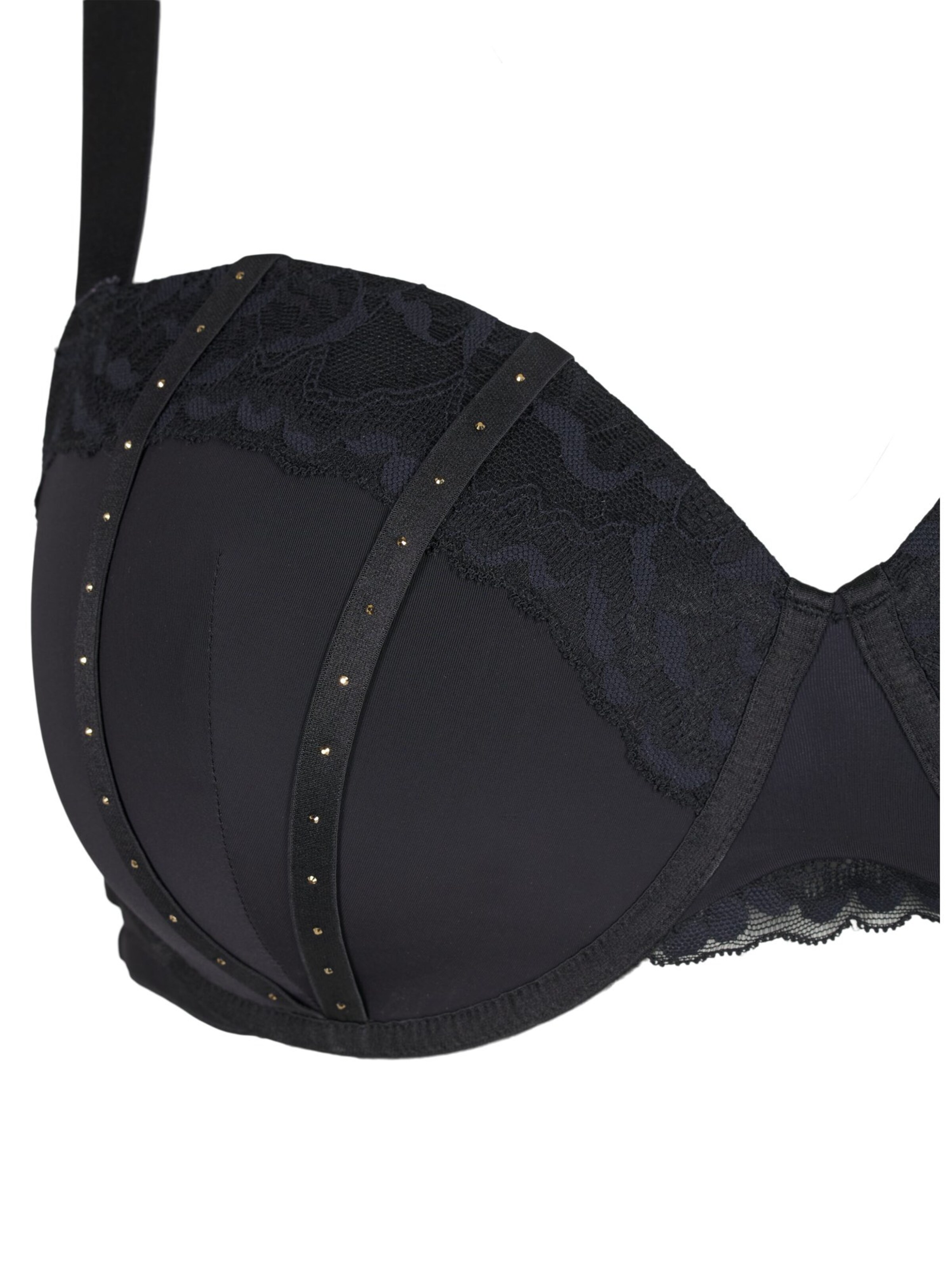 Devoted by Zizzi Balkonetová Podprsenka 'Lsasi' – černá
