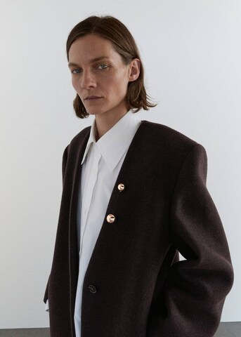 MANGO Between-Seasons Coat in Brown