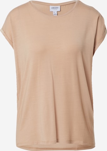 VERO MODA T-Shirt 'Ava' in Braun: predná strana