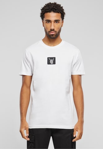 T-Shirt 'Skelett' Mister Tee en blanc : devant