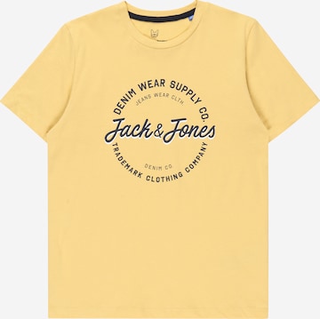 Jack & Jones Junior - Camiseta 'Andy' en amarillo: frente