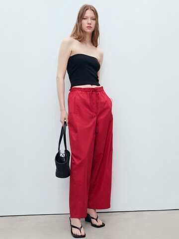MANGO Baggy Trousers 'LUPE' in Red