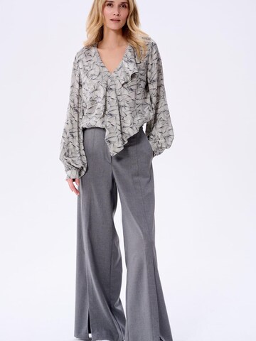 Blue Shadow Blouse in Black